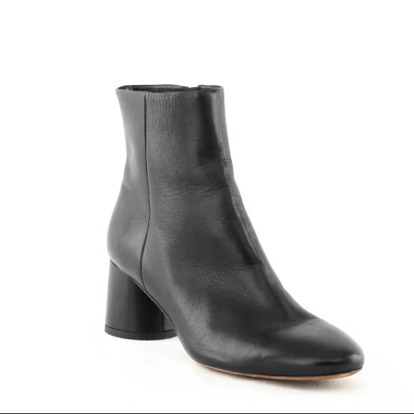 VINCE Black Leather Tillie Booties - Picture 2 of 14